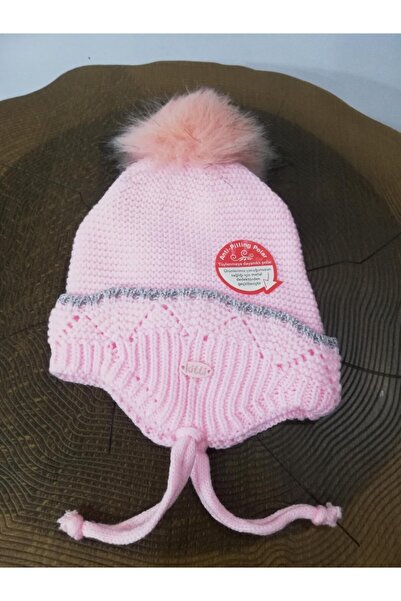 Kitti Baby Girl Fleece Ear Beanie 2110-04-Pink