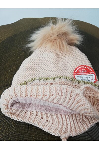 Kitti Baby Girl Beanie with Fleece Ears 2110-04-125