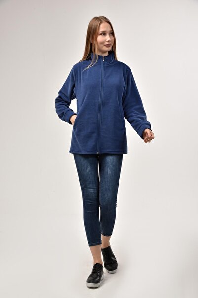 LİKAPA Palton fleece cu buzunar cu fermoar