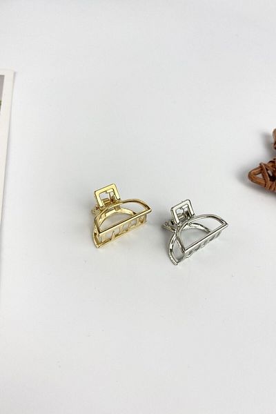 GÜLPEŞE Pachet de 2 catarame metalice geometrice minime T-306