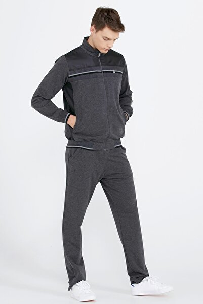 Sementa Σετ ανδρικής φόρμας Stripe Detailed - Anthracite