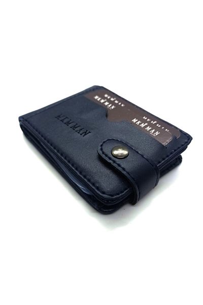 MKM MAN Men's Navy Blue Card Holder and Wallet