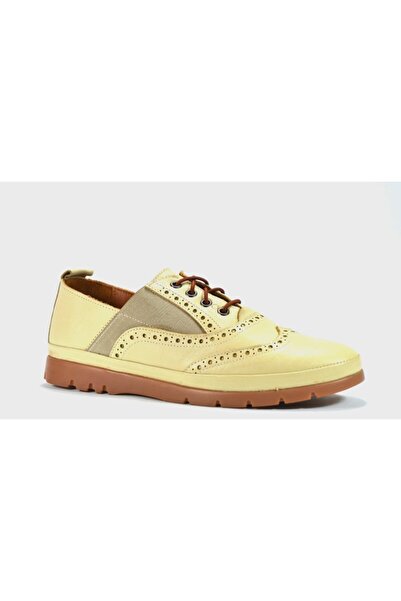 Ernas 44 Бежеві жіночі робочі туфлі з натуральної м'якої шкіри на гумовій під...