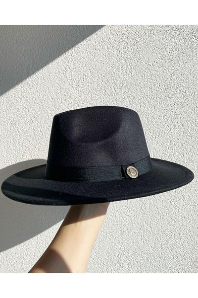 So Wow Black Belted Hat