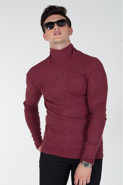 EMKA GİYİM Copy - Men's Turtleneck Turtleneck Knitwear Sweater