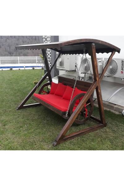 BUĞLEM **oturum 160cm-b220-g120-y180-hayalin Ötesinde Oval Ahşap Bahçe Salınc...