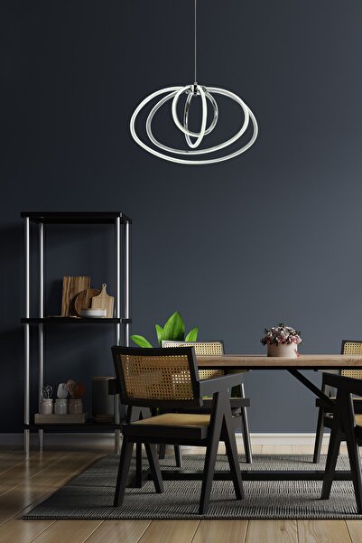 Luence Varna Dörtlü Ledli Sarkıt Avize Krom