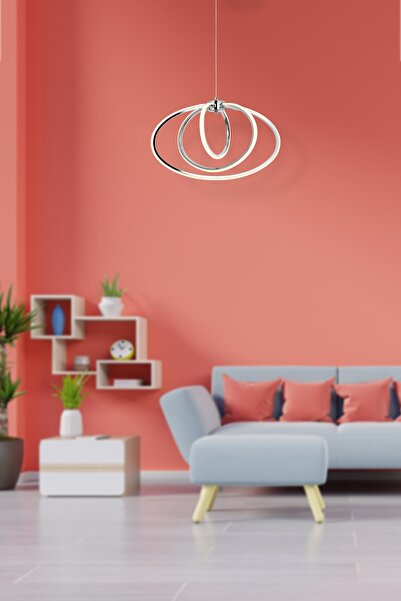 Luence Varna Üçlü Krom Ledli Sarkıt Avize