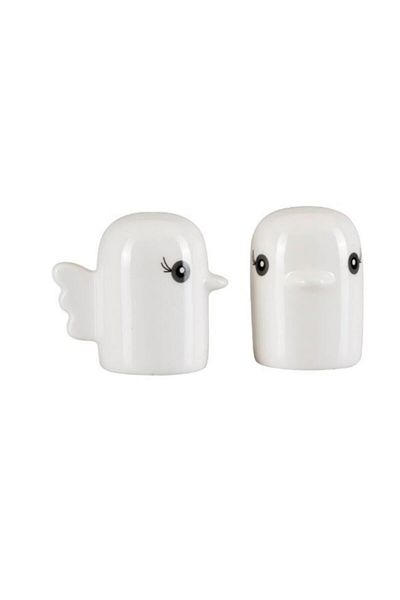 Paşabahçe Porcelain 2 Piece Salt and Pepper Shakers