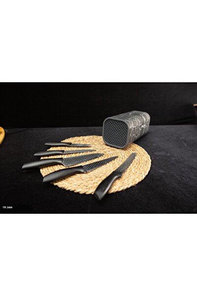 AROW Bıçak Seti 6'lı Dıamond Siyah Tr-3493