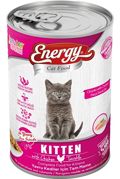 Energy Cat Food Yavru Tavuklu Konserve Islak Kedi Maması – 400 G