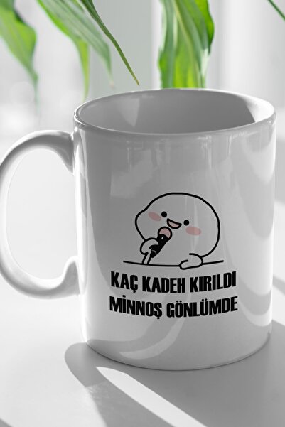 Ven Royal How Many Glasses Are Broken Minnoş in My Heart Printed White Mug