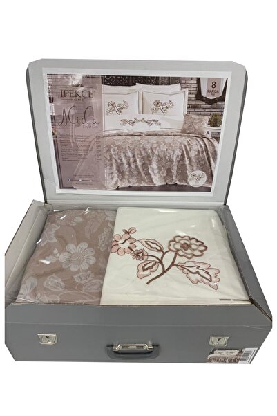 İpekçe Home Ипекче Алида 8-частен сватбен комплект от визон