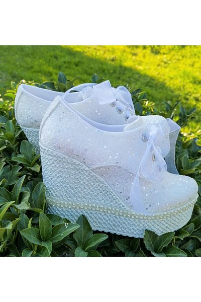 Ayakkabı Tutkusu Stilo ® Pantofi de mireasa Glitter 12cm Tocuri cu pană