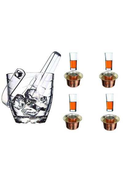 Paşabahçe 10 Parça Rakı Ehlikeyf Buz Kovası Seti