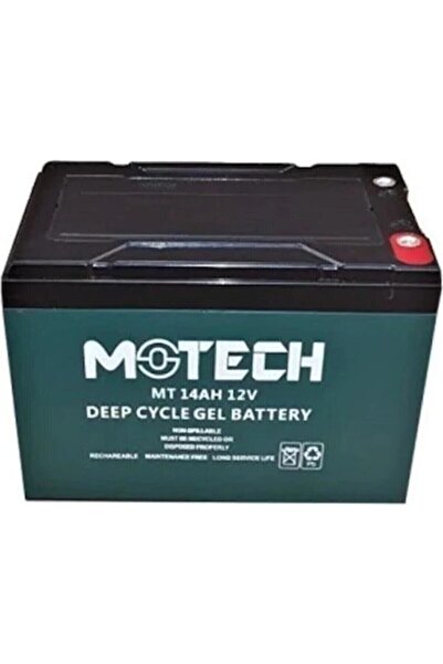 Motech 12 Volt 14 Ah Amper Jel Akü - Deep Cycle