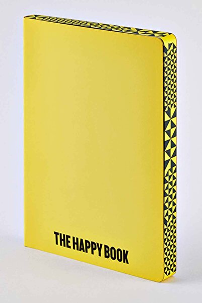 NUUNA Gray Dotted Leather Notebook Happy Book (A5 PREMIUM PAPER - 256 PAGES)