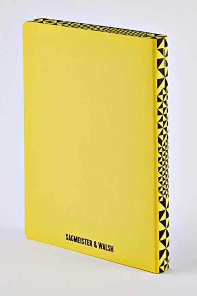 NUUNA Gray Dotted Leather Notebook Happy Book (A5 PREMIUM PAPER - 256 PAGES)