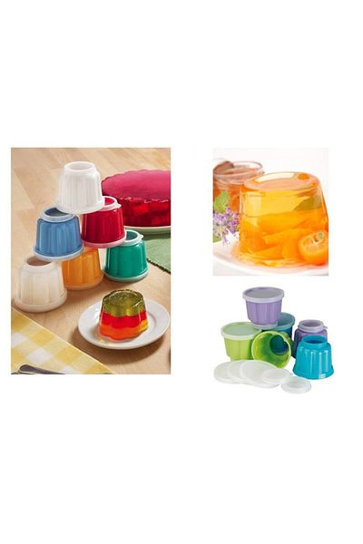 Yetkin Home Plastic Jelly Pudding Shaper - Flower Shaped Jelly Mold