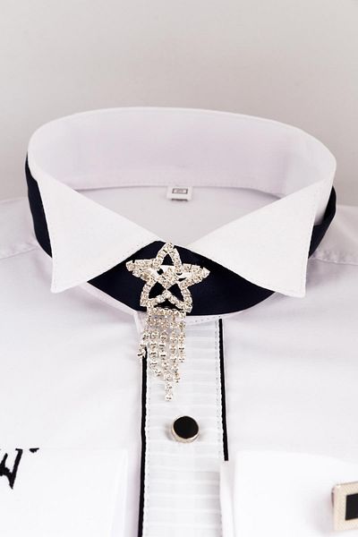 Aslı Türkoğlu Papion pentru copii Black Star Stone - Cămașă exclusă