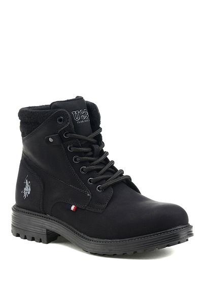 U.S. Polo Assn. Zerva 1pr Μαύρα Ανδρικά Μποτάκια