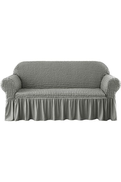 HaNemCe Bürümcük 3 Seater Sofa Cover, Sofa Sofa Bed Cover, Gray Color, 1 Piece