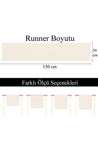 Alacastore Μονόχρωμο Ecru Runner
