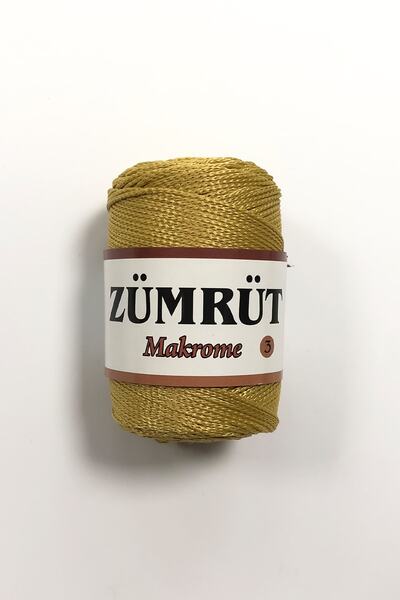 Zümrüt Makrome Ip 3 Mm Hardal