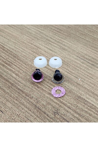 hobimon عيون أميجورومي لامعة ملونة - وردي - 10 قطع (5 أزواج) مقفلة