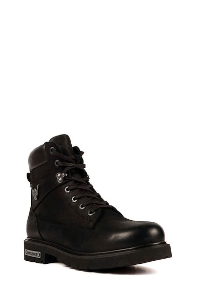 Hammer Jack 18501 Ανδρικές μαύρες μπότες Nubuck Washed