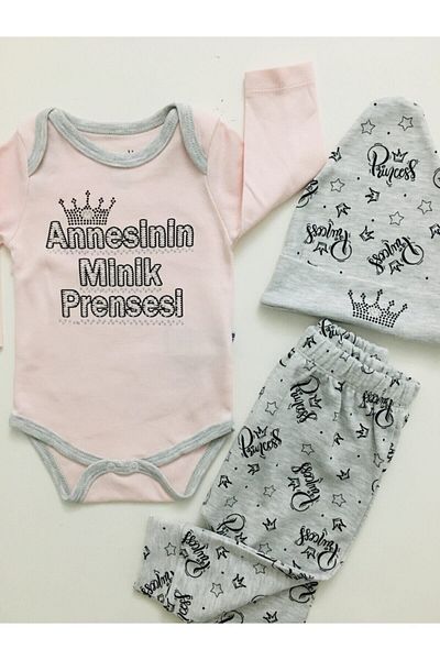 Miniworld Baby Girl Pink Mother's Little Princess Bodysuit