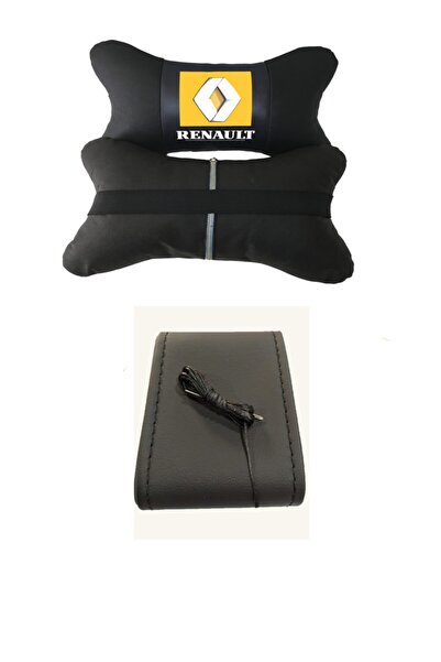 AYAZGURUP Renault Clio (2006-2009) Uyumlu  Dikmeli Direksiyon Kılıfı + 5d Ort...