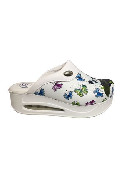 Hipokrat Medikal Sabo White Thick Heeled (5-9 cm) Hippocrates Cool Orthopedic Sabo Slippers