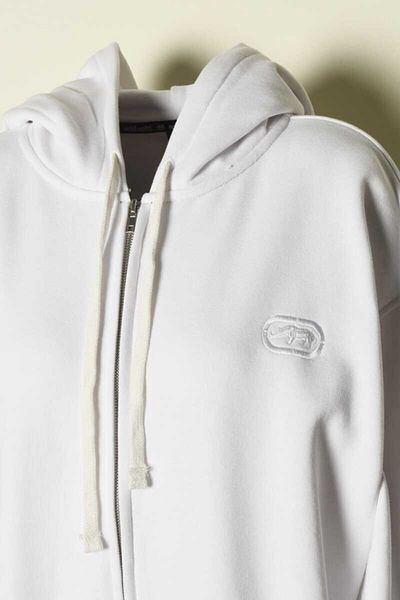 ECKO UNLTD Γυναικείο φούτερ Ecko Unlimited White Hooded Collar - Serenity