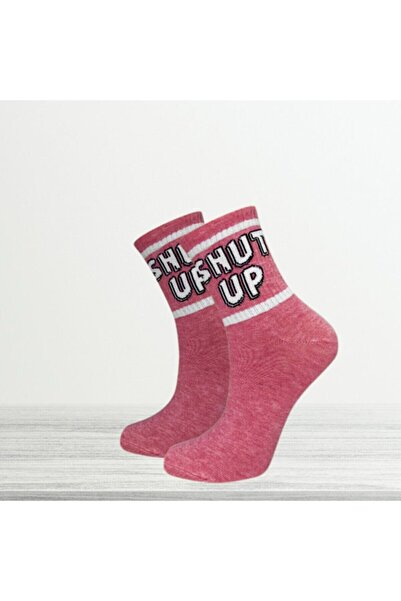 MG ÇORAP Σίγασε γραπτές ροζ κάλτσες