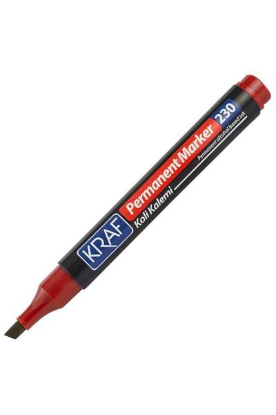 KRAF Permanent Marker Cut End 230 Red