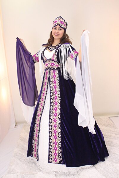 raha bindallı Özel Tasarım Kadife Hint Şeritli