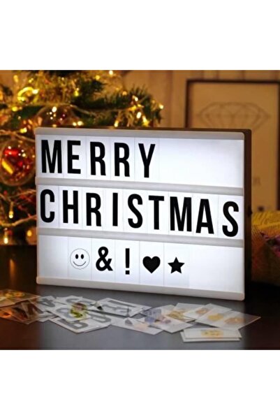 Genel Markalar A5 Light Box 96 Harfli Led Işıklı Pano Pilli & Usb Girişli