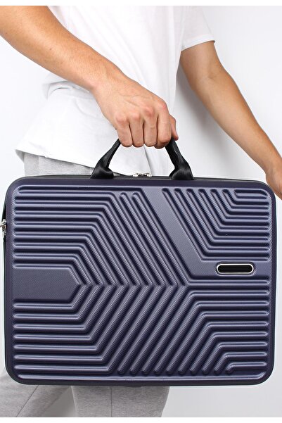 Bagacar Abs Kırılmaz Lacivert Laptop Ve Seyahat Çantası