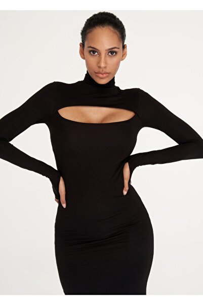 Nikki Couture Balconette Midi Elbise