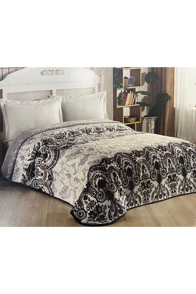 Kristal Embossed Embos Double Thick Blanket Gray