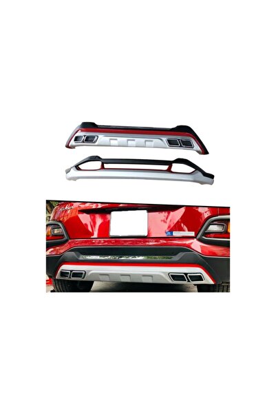 Harphour Hyundai Kona Kırmızı Şeritli Ithal Ön Arka Tampon Koruma