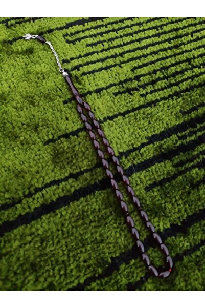 DEFİNE GÜMÜŞ HEDİYELİK Toz Kehribar Erkek Tesbih