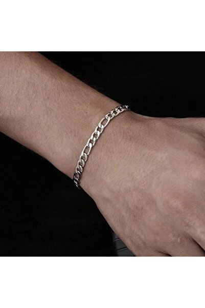 Jaida Moda سوار رجالي من الفولاذ المقاوم للصدأ بقصة فيجارو 316 لتر