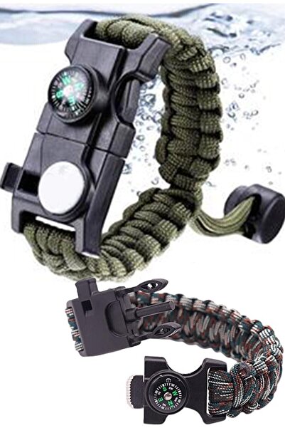 Orcamp Paracord Hayatta Kalma Bilekliği - Renkli 1410