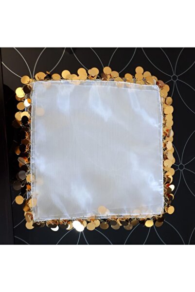 LE FANTASİA Oyalı Elişi Halay Mendil - Beyaz & Gold – Magnet, Hediyelik, Süs ...