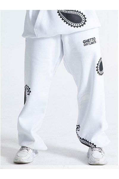 Ghetto off limits Unisex White Sweatpants