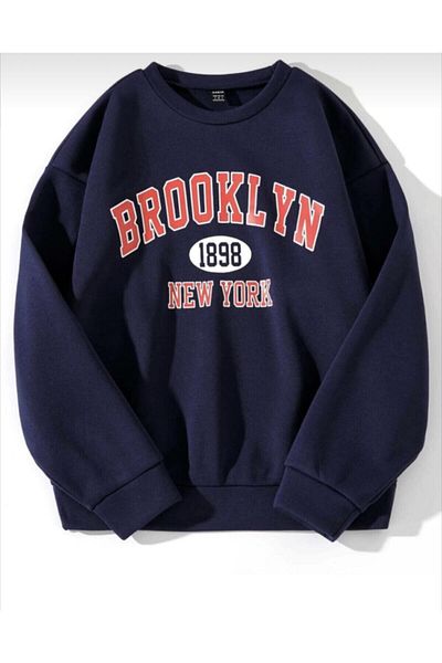 ALİKA Hanorac oversize Brooklyn1898 albastru bleumarin pentru femei