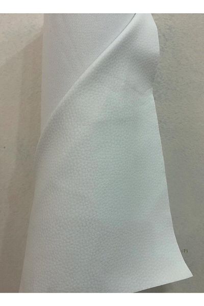 Yerlim Artificial Leather Piece Fabrics for Upholstery and Bags (Above 5 Meters) White