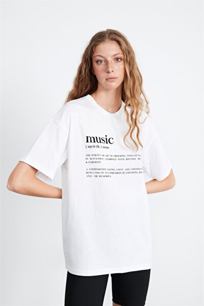 GRIMELANGE T-Shirt - Weiß - Oversized